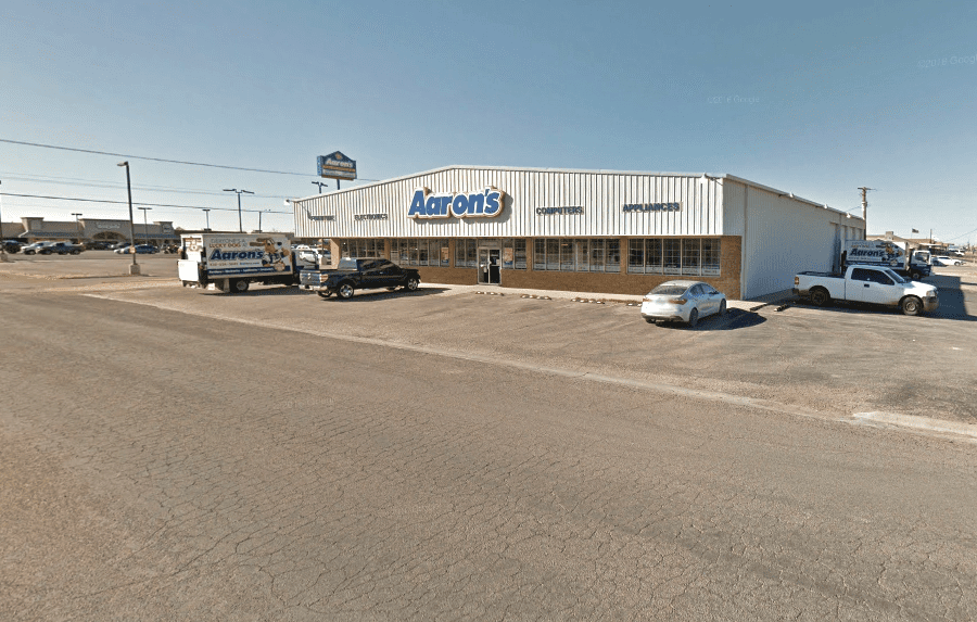 Exterior Photograph of Aaron's Store in Andrews, Texas