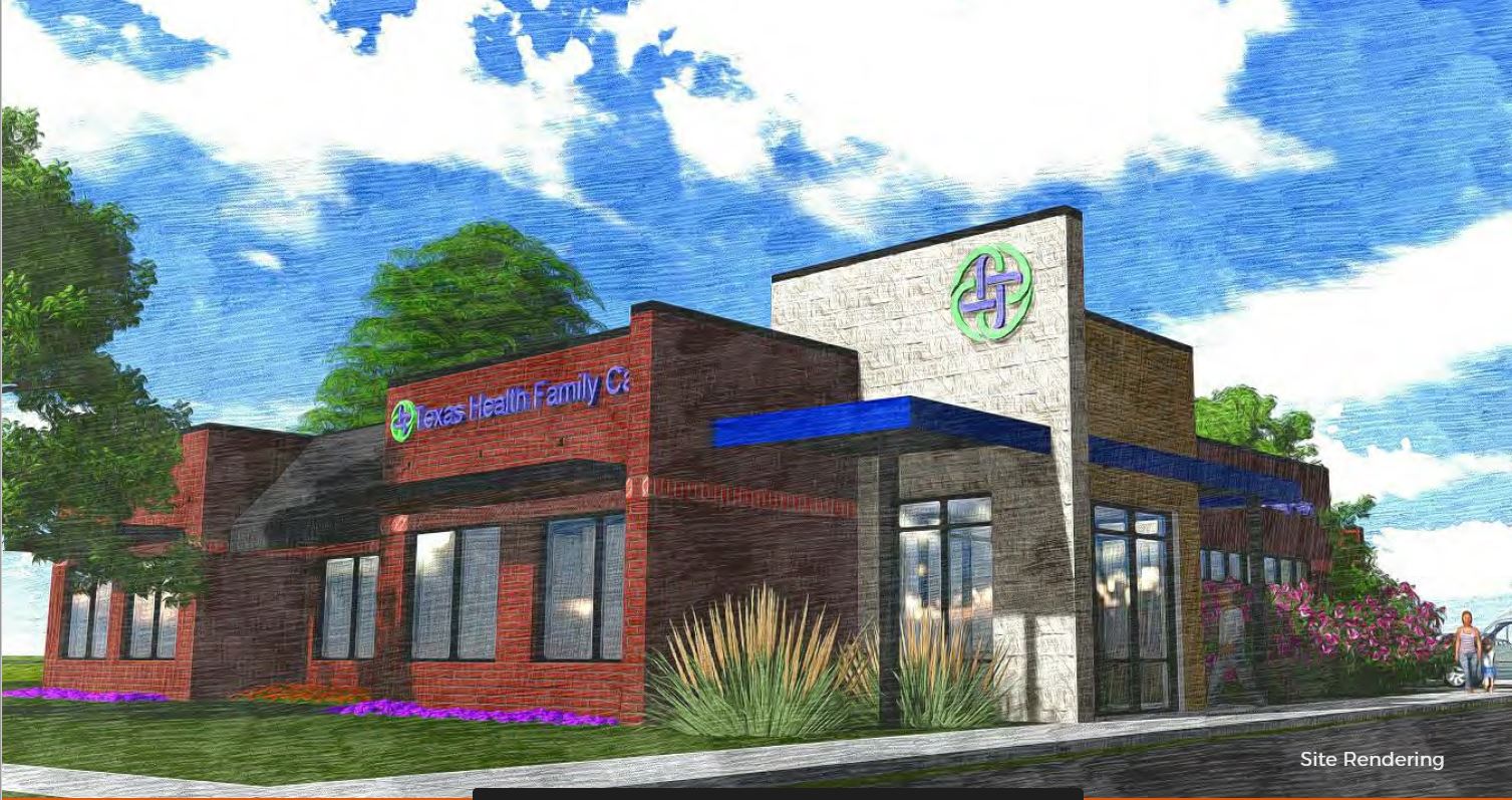 Rendering of Health Clinic in Mansfield, Texas